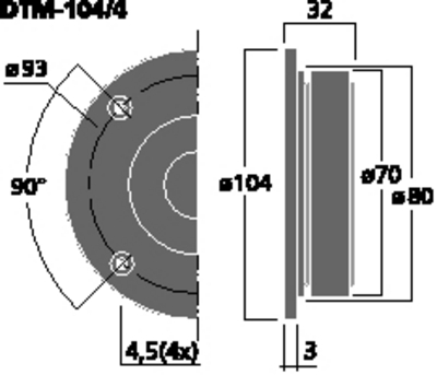 Monacor DTM-104/4