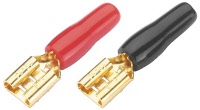Flachstecker, vergoldet